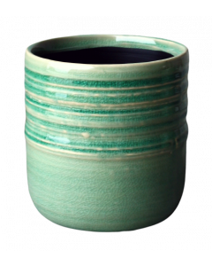 Kruka 10*10 grönrandig