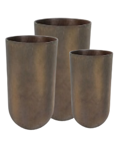 Kruka s/3 kalksten brun 43,5x68H