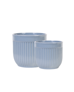 Kruka s/2 blå ø15x15cmH