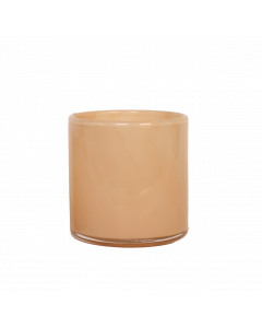 Glaslykta Aprikos 8x8H cm