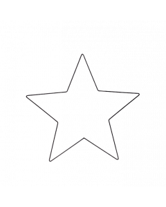 Kransstomme stjärna 35*35 x3,5mm.