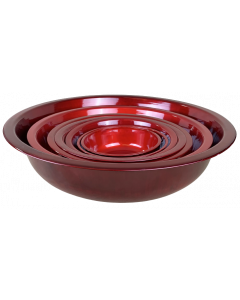 Zinkbalja 34*34*10H Röd metallic