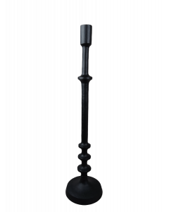Ljusstake svart 12x50H cm metall