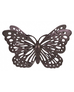 Fjäril metall brun/ antik 14,5x9,6H cm