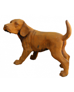 Hund järn rost 35x24H cm