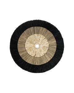 Sjögräs väggdekor sv/natur Ø62 cm